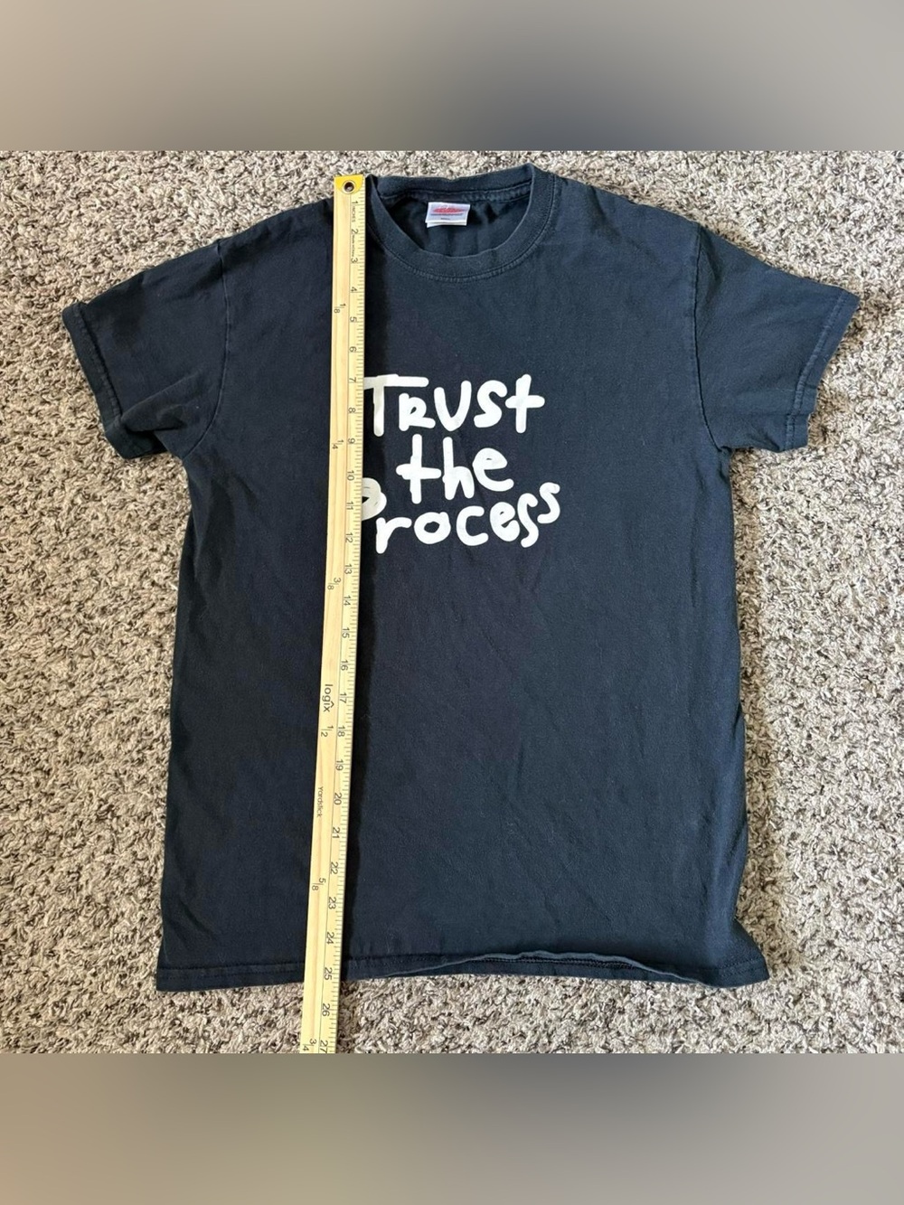Trust The Process black cotton t-shirt #skater #y2k - Picture 6 of 7